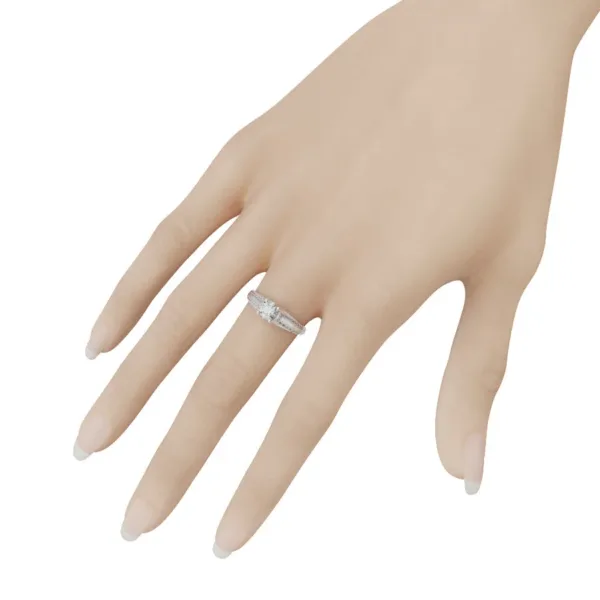Nhẫn Nữ Vàng Trắng Cao Cấp NNU70