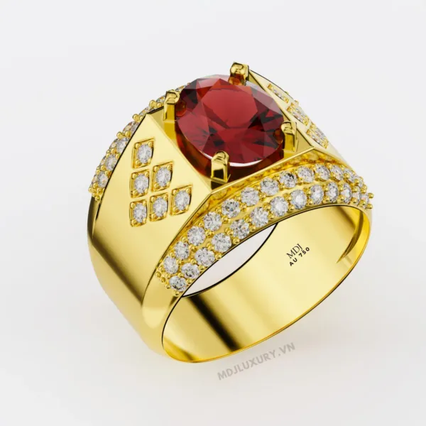 Nhẫn nam đẹp vàng tây 18k MDJ – NN120