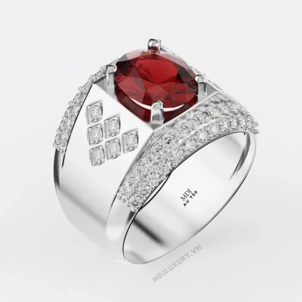 Nhẫn nam đẹp vàng tây 18k MDJ – NN120