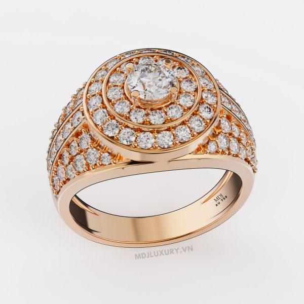 Nhẫn nam Vàng hồng – NN130