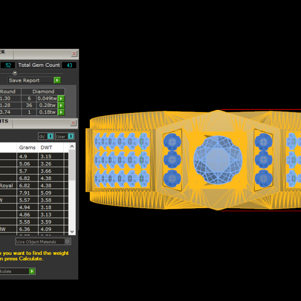 Nhẫn Vàng Trắng Nam NN160