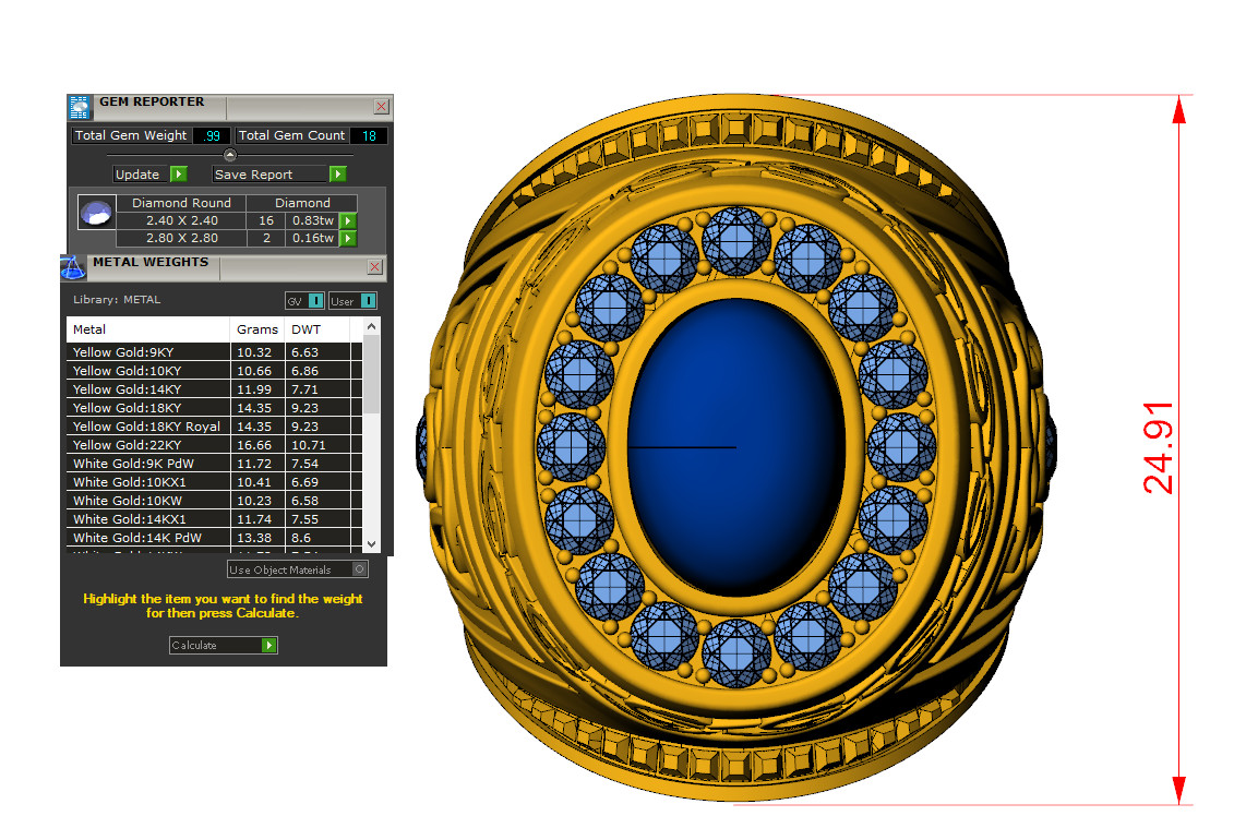 Nhẫn vàng nam NN173