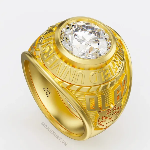 Nhẫn mỹ vàng 18K đá Ruby NN212