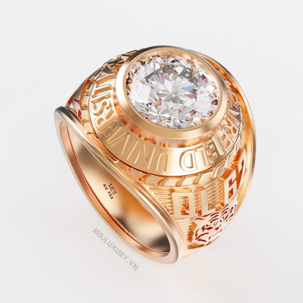 Nhẫn mỹ vàng 18K đá Ruby NN212