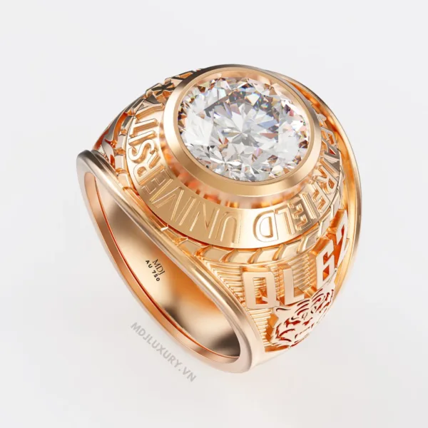 Nhẫn mỹ vàng 18K đá Ruby NN212