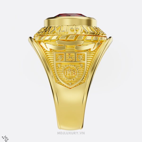 Nhẫn mỹ vàng 18K đá Ruby NN212