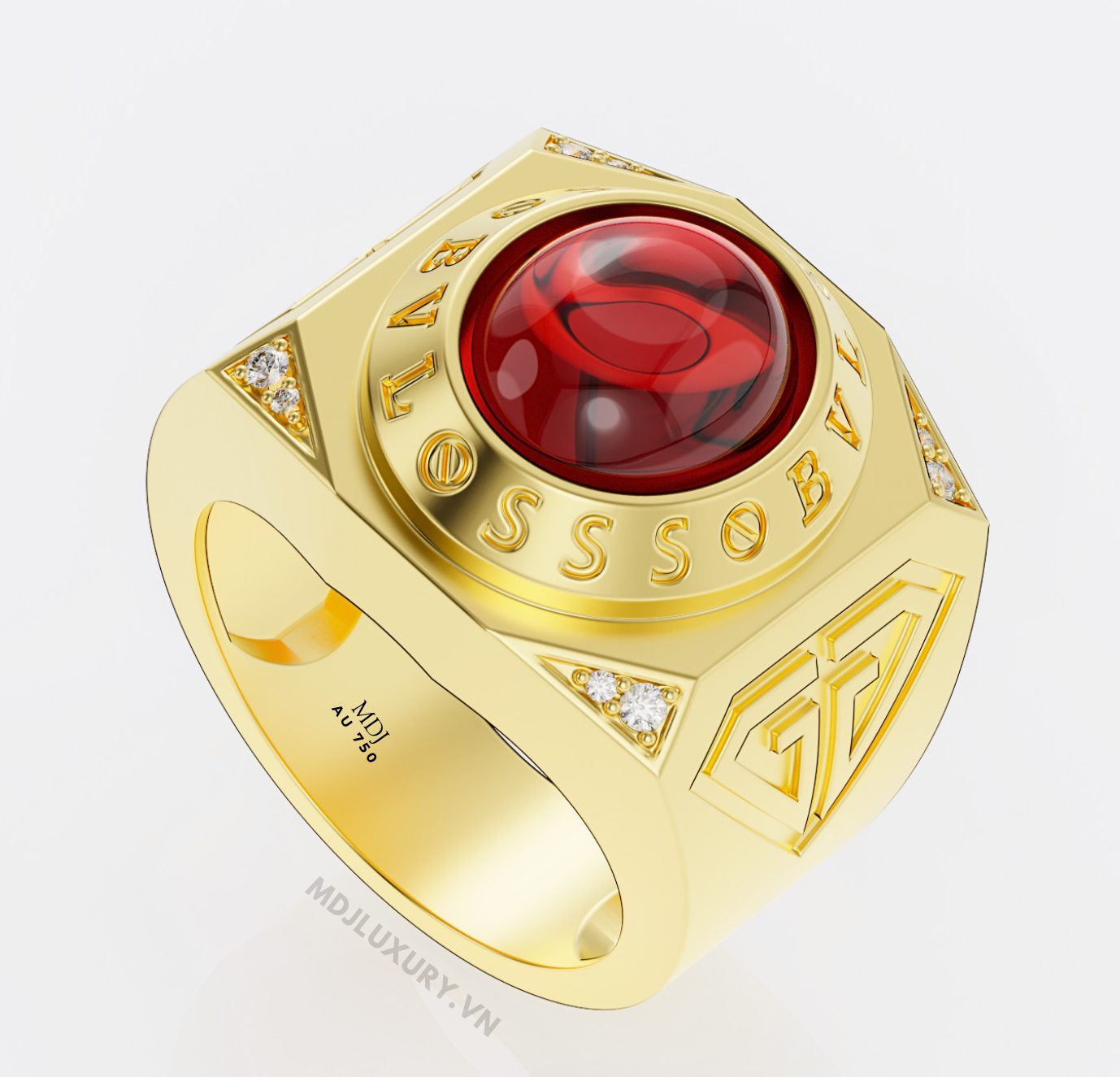 Nhẫn Nam Đầu Rồng Vàng 18K – MDJ NN252