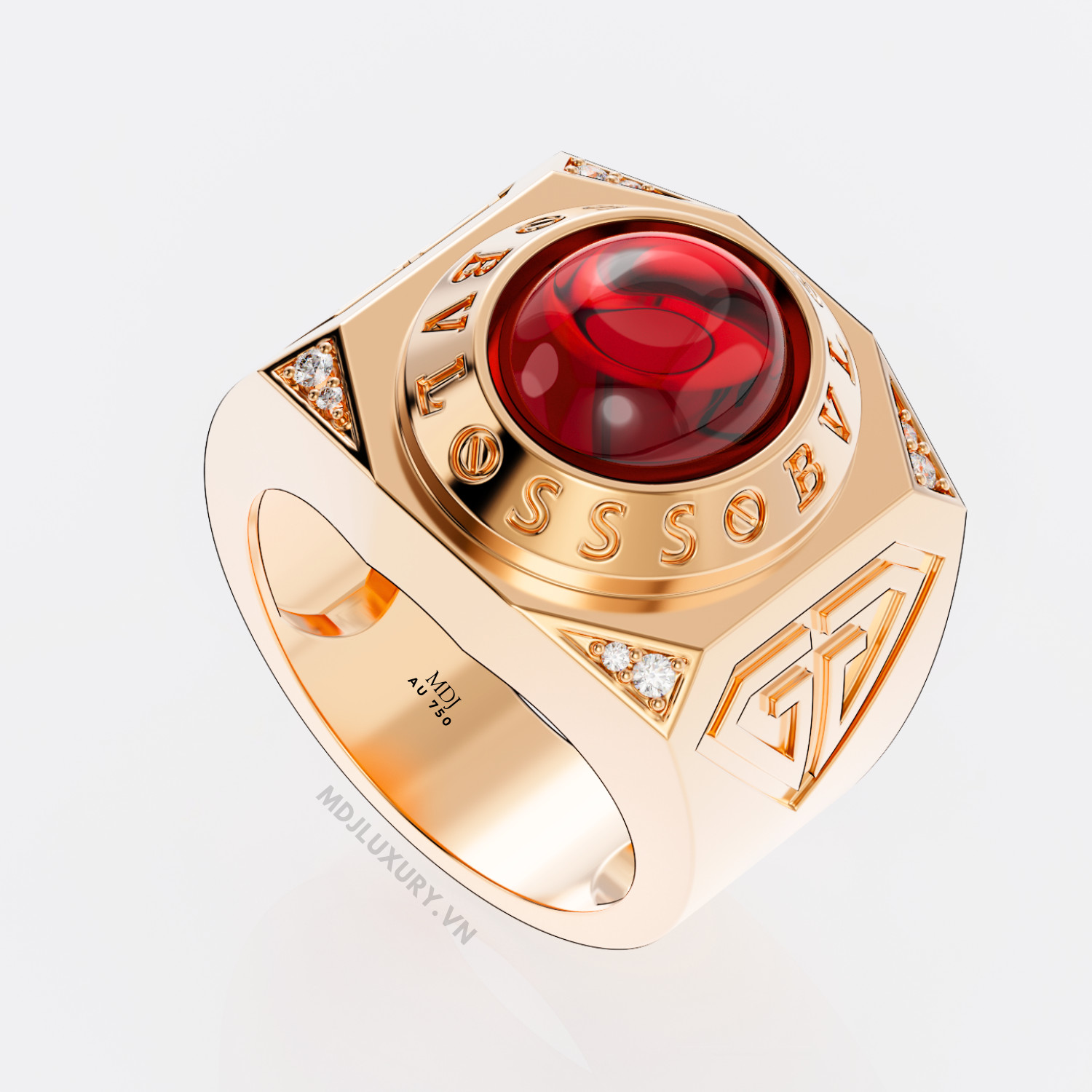 Nhẫn Nam Đầu Rồng Vàng 18K – MDJ NN252