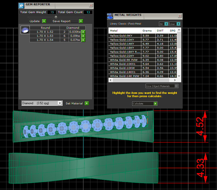 Nhẫn cưới vàng tây NC148