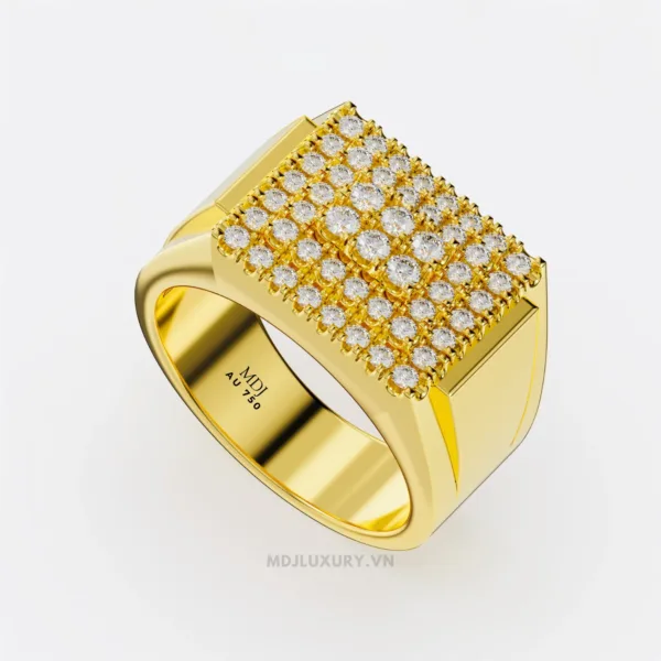 Nhẫn vàng Nam kim cương NN112