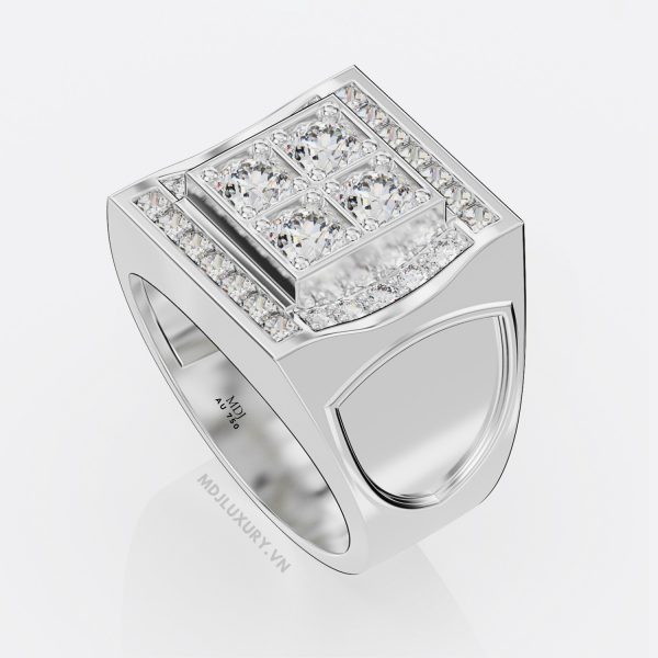 Nhẫn vàng nam Ruby NN125