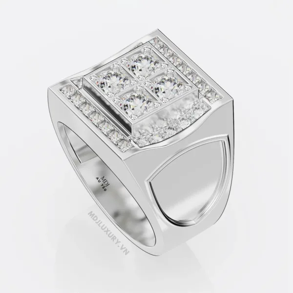 Nhẫn vàng nam Ruby NN125