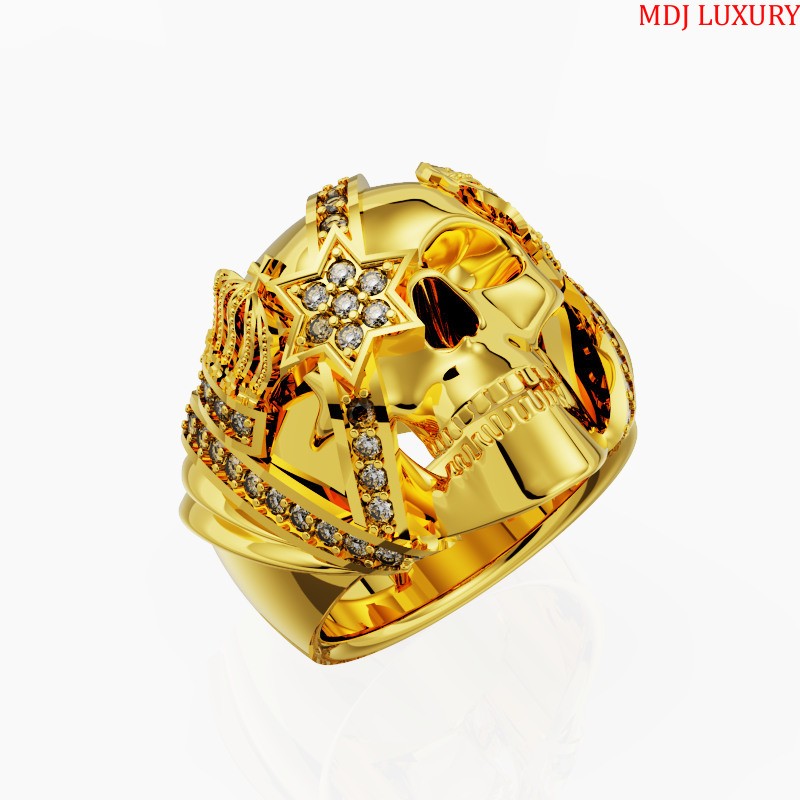 Nhẫn nam vàng 9999 đá đỏ - Vàng Hà Anh|Uy tín-Chất lượng