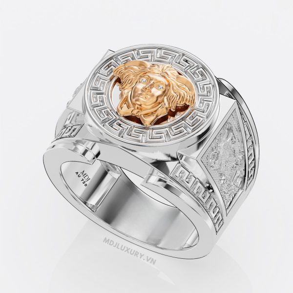 Nhẫn Vàng Nam  – Nhẫn vàng trắng đẹp NN206