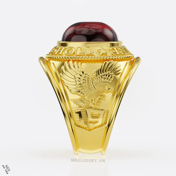 Nhẫn vàng trắng nam 18K NN209
