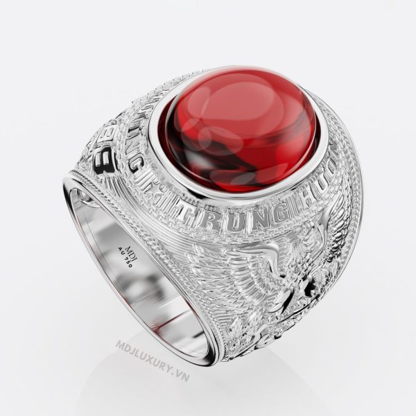 Nhẫn Kiểu Mỹ vàng 18K đá Ruby NN213