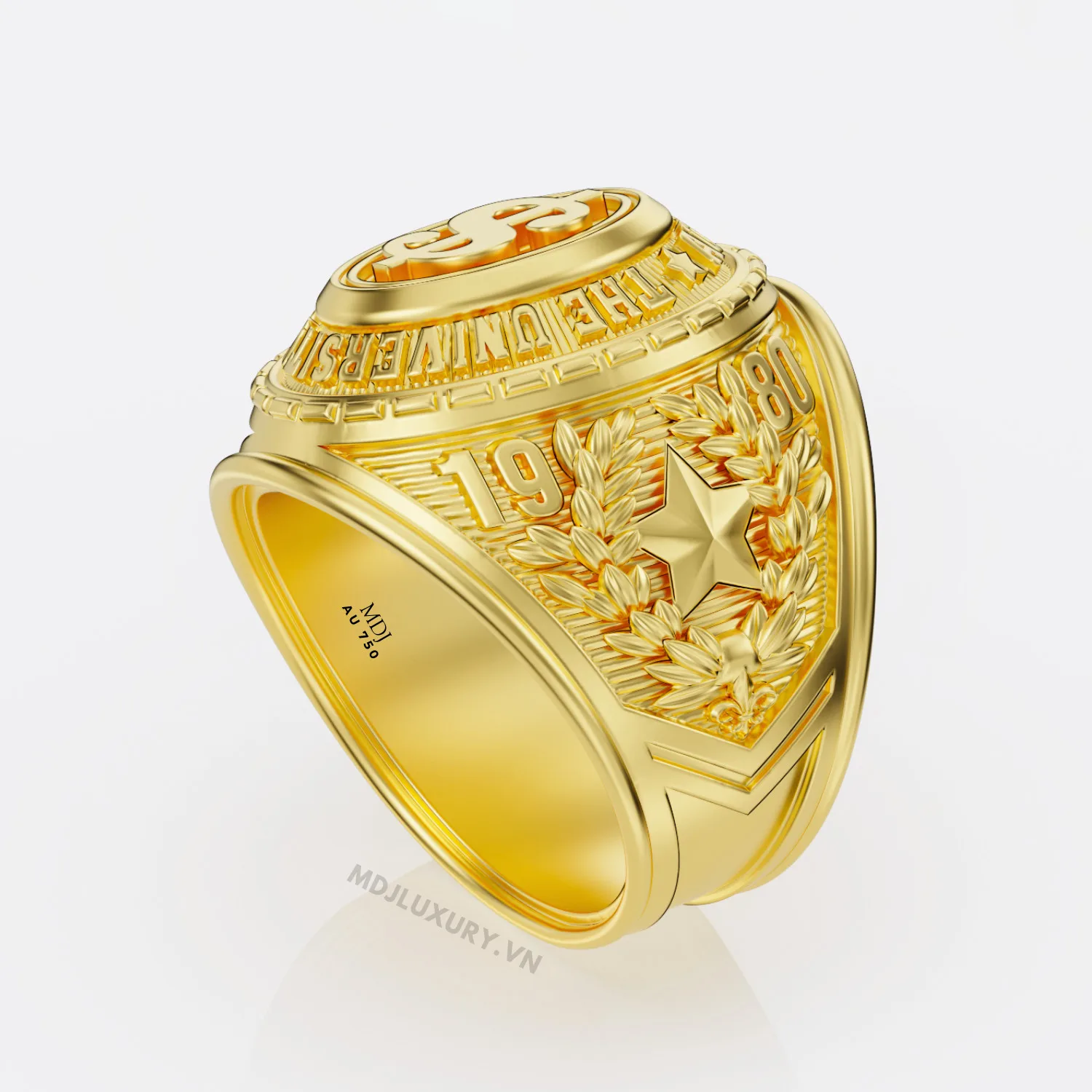 Nhẫn Mỹ Vàng Trắng 18K – Nhẫn Mỹ – Xưởng chế tác MDJ NN215