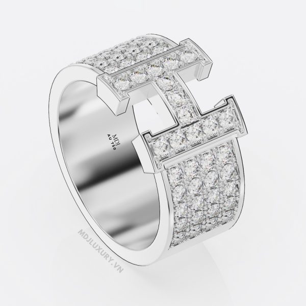 Nhẫn Vàng Nam chữ H Hermes Hà Nội NN222