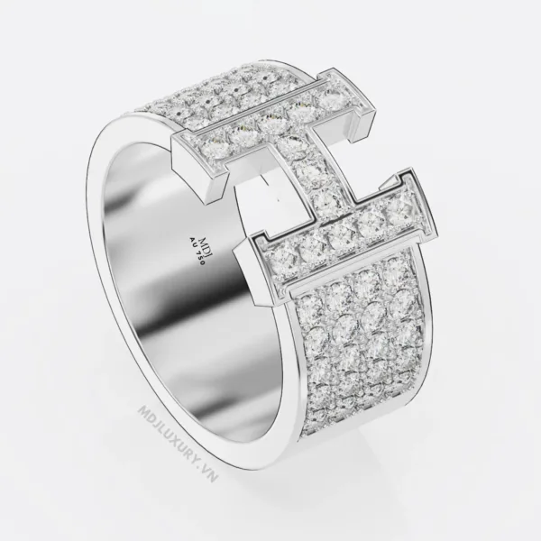 Nhẫn Vàng Nam chữ H Hermes Hà Nội NN222