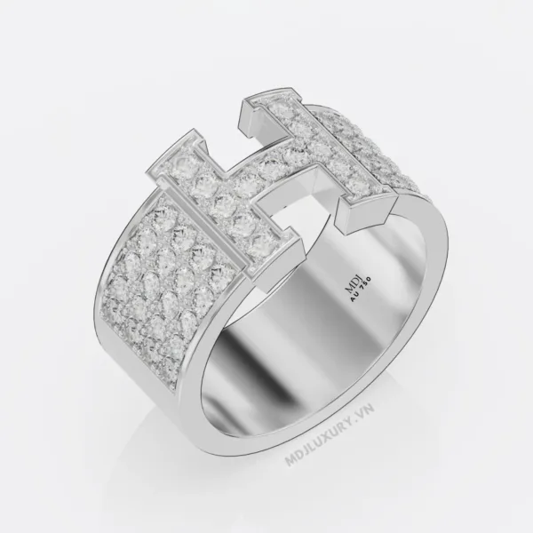 Nhẫn Vàng Nam chữ H Hermes Hà Nội NN222
