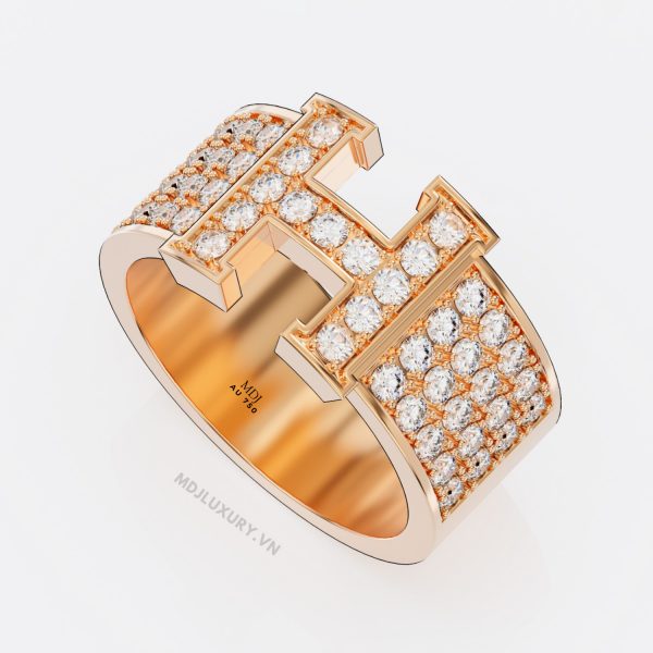 Nhẫn Vàng Nam chữ H Hermes Hà Nội NN222