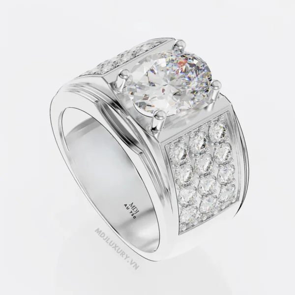 Nhẫn Vàng Nam Đá Ruby Lục Yên NN225