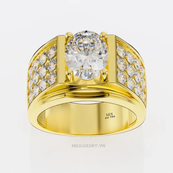 Nhẫn Vàng Nam Đá Ruby Lục Yên NN225