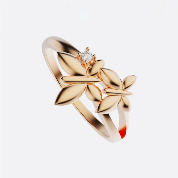 Nhẫn Nữ Vàng 18k đẹp - Nhẫn Vàng Nữ MDJ NNU79