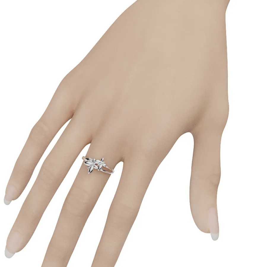 Nhẫn Nữ Vàng 18k đẹp - Nhẫn Vàng Nữ MDJ NNU79