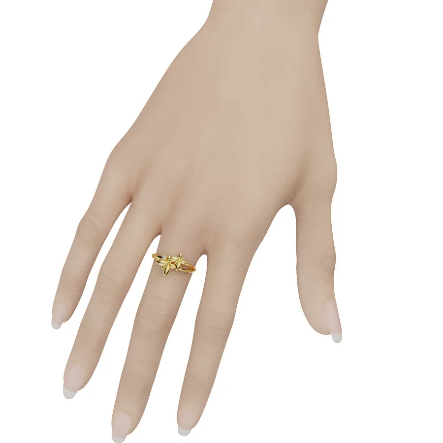 Nhẫn Nữ Vàng 18k đẹp - Nhẫn Vàng Nữ MDJ NNU79