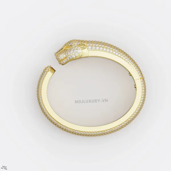 Lắc tay nam vàng trắng – Lắc tay mặt báo 14K, 18K LTN03