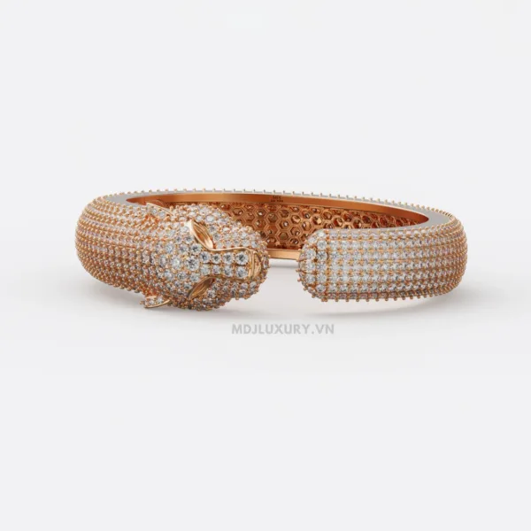 Lắc tay nam vàng trắng – Lắc tay mặt báo 14K, 18K LTN03