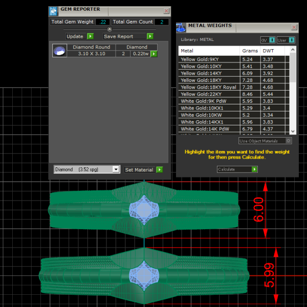 Nhẫn cưới trơn Vàng hồng NC125A