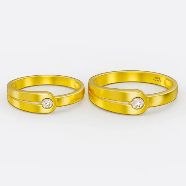 Nhẫn cưới vàng 18K NC35