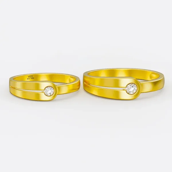 Nhẫn cưới vàng 18K NC35