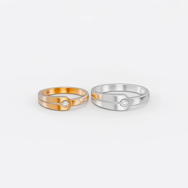 Nhẫn cưới vàng 18K NC35