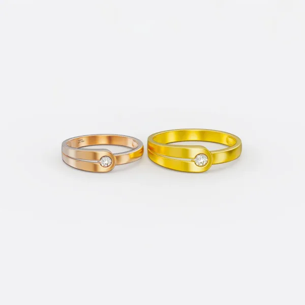 Nhẫn cưới vàng 18K NC35