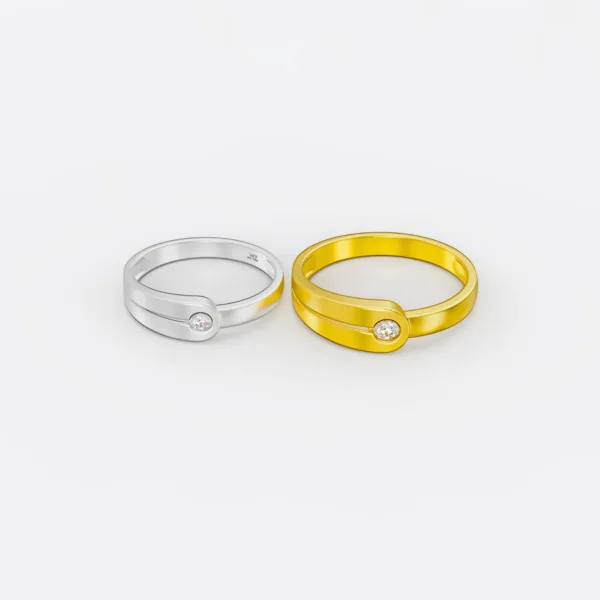 Nhẫn cưới vàng 18K NC35