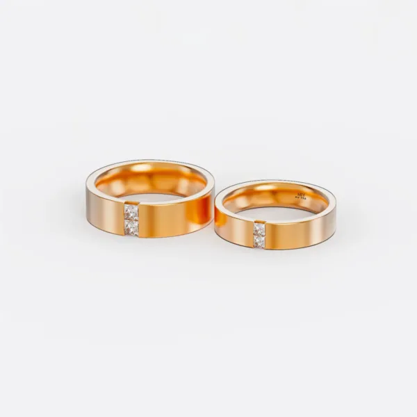 Nhẫn cưới vàng trắng NC84