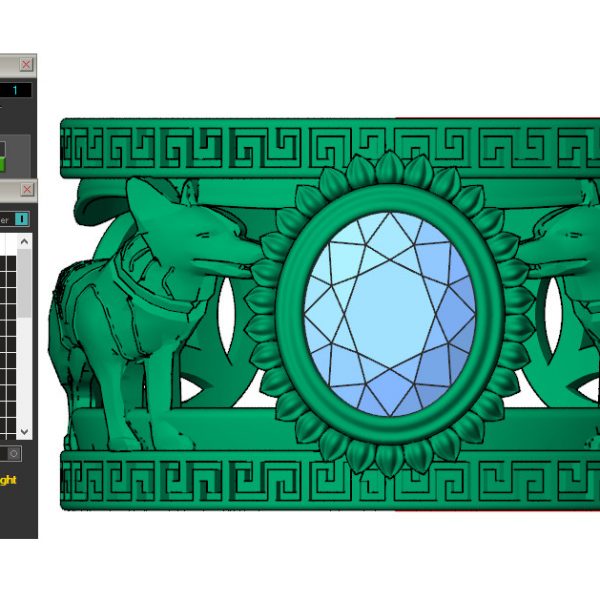 Nhẫn vàng nam tuổi tuất đá quý thiên nhiên NN108