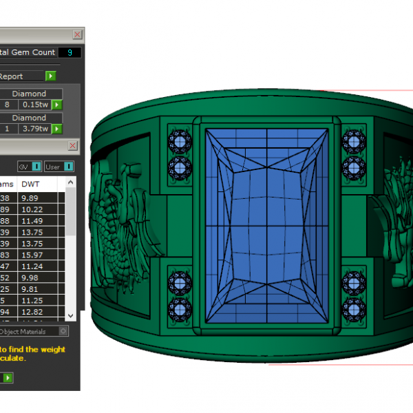 Nhẫn vàng Nam đẹp – vàng tây- Đá Sapphire NN126