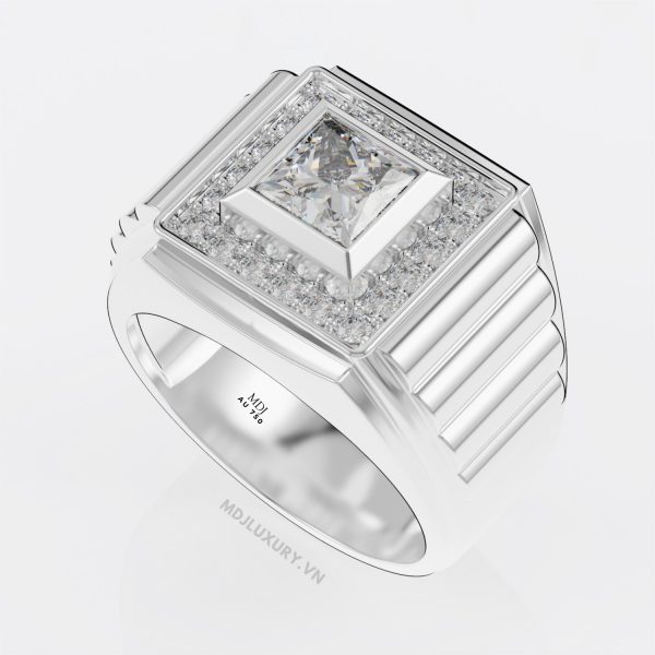 Nhẫn vàng Nam mặt Đá đen NN139