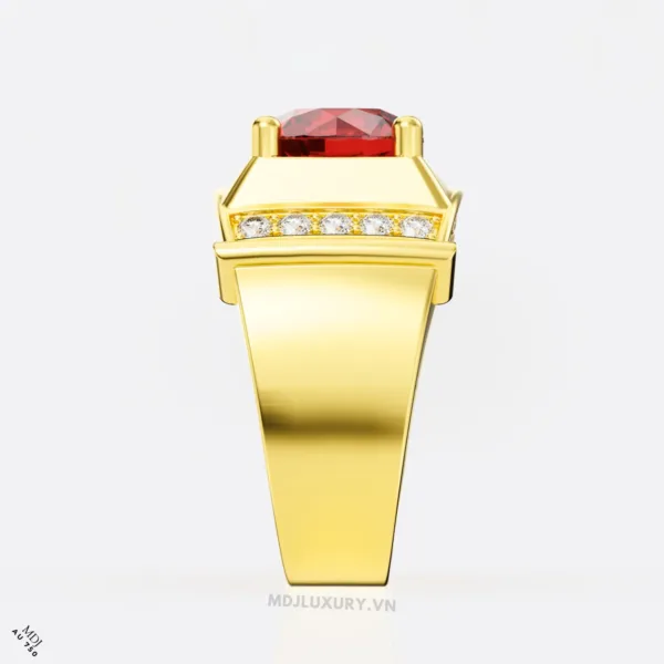 Nhẫn vàng nam đá Sapphire thiên nhiên NN159