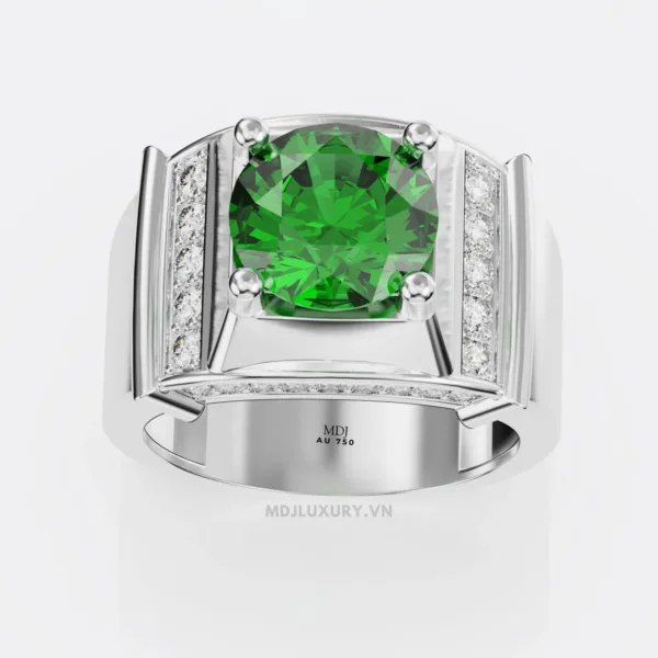 Nhẫn vàng nam đá Sapphire thiên nhiên NN159