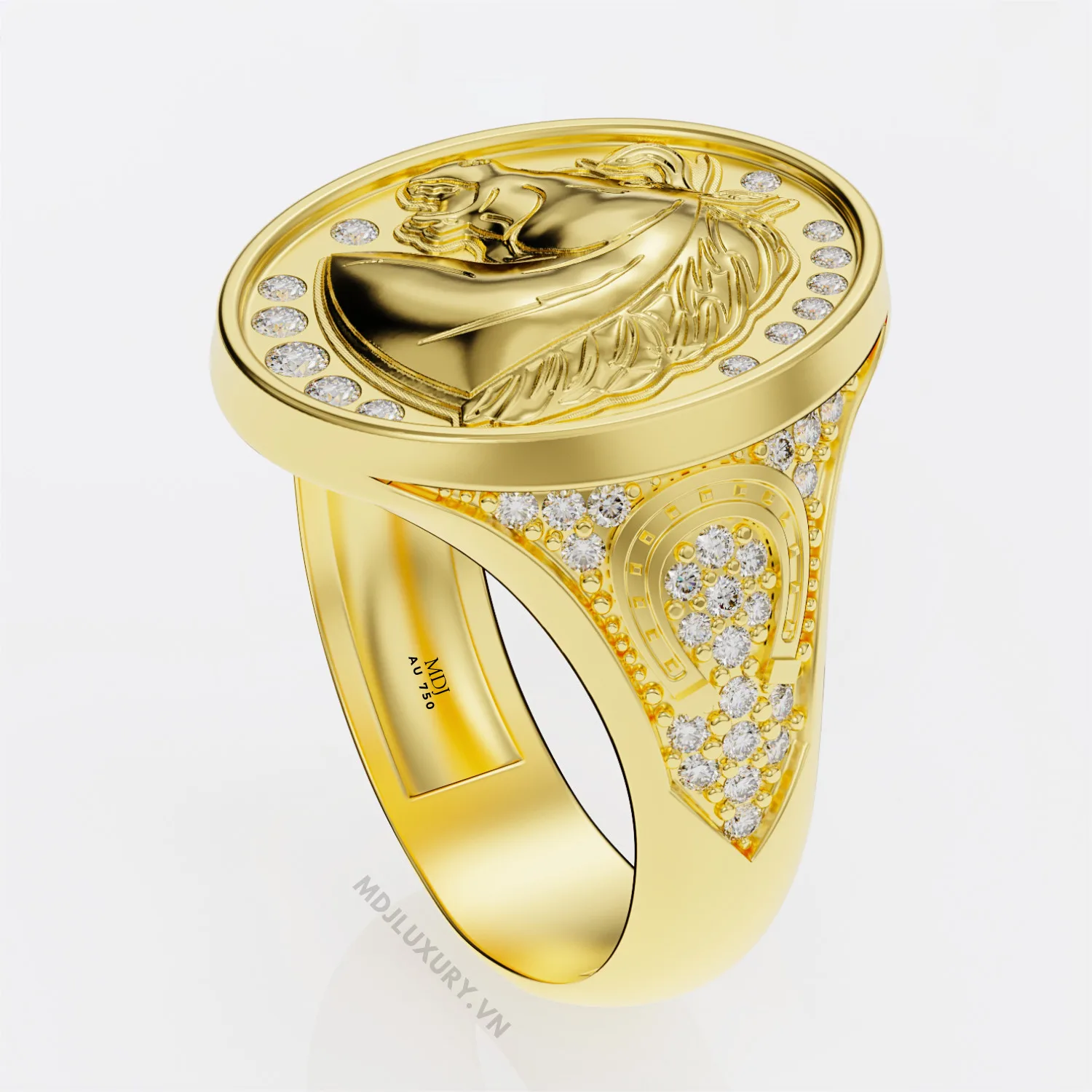 Nhẫn Vàng Trắng Nam 18K – NN237