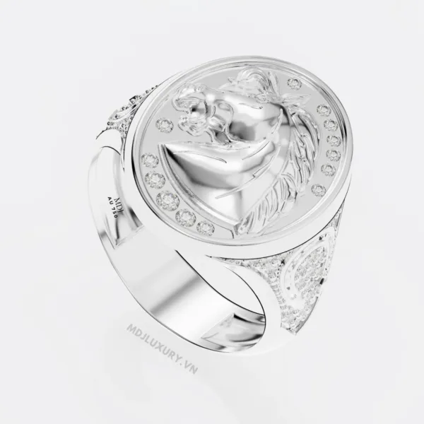 Nhẫn Vàng Trắng Nam 18K – NN237