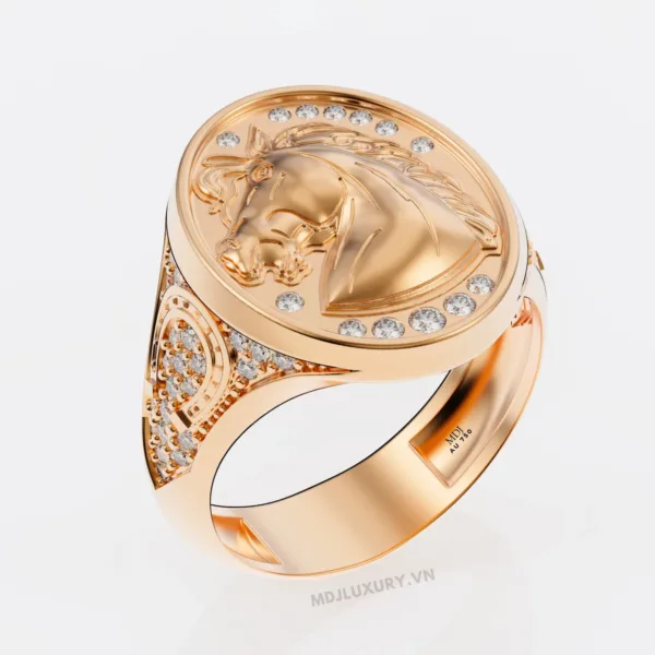 Nhẫn Vàng Trắng Nam 18K – NN237