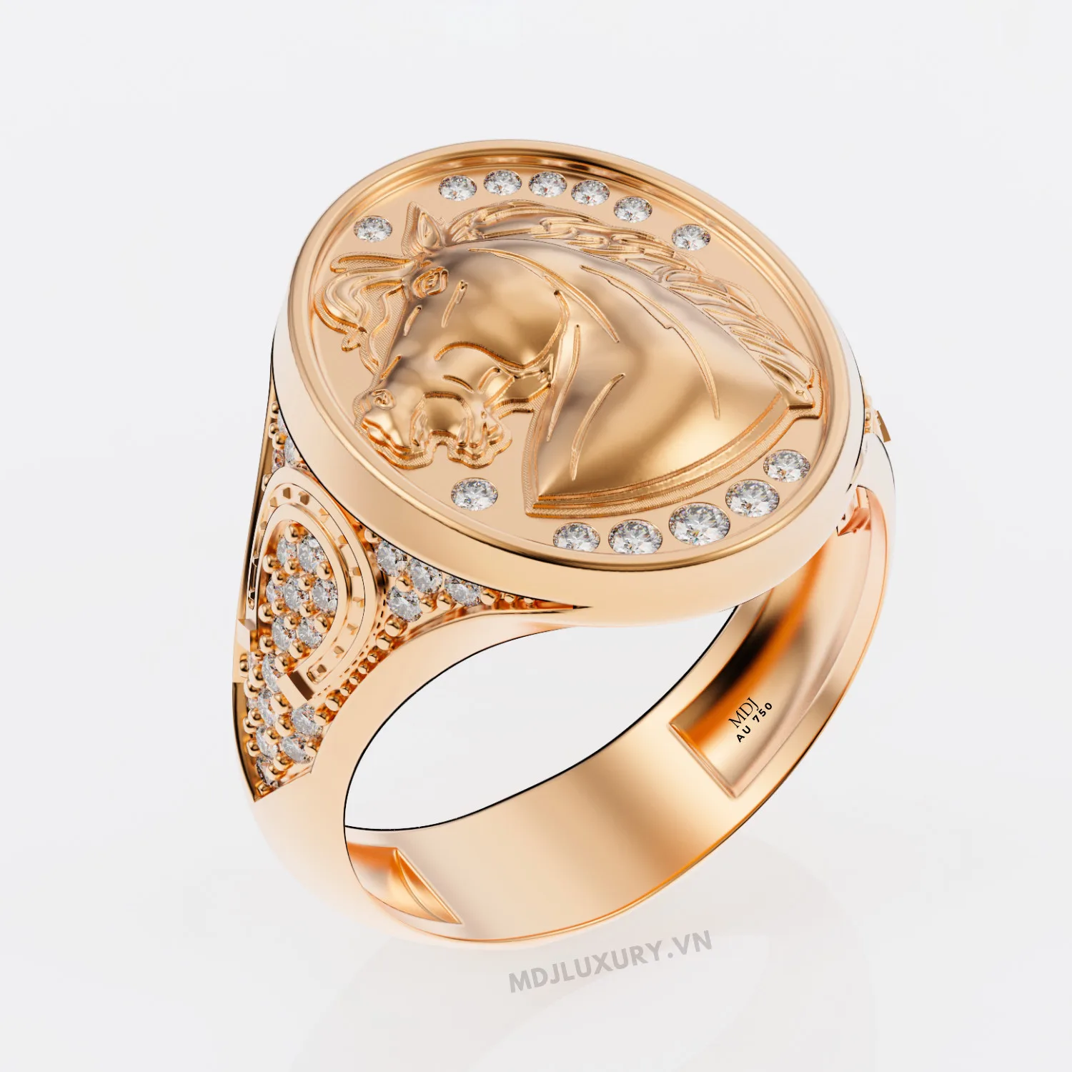 Nhẫn Vàng Trắng Nam 18K – NN237