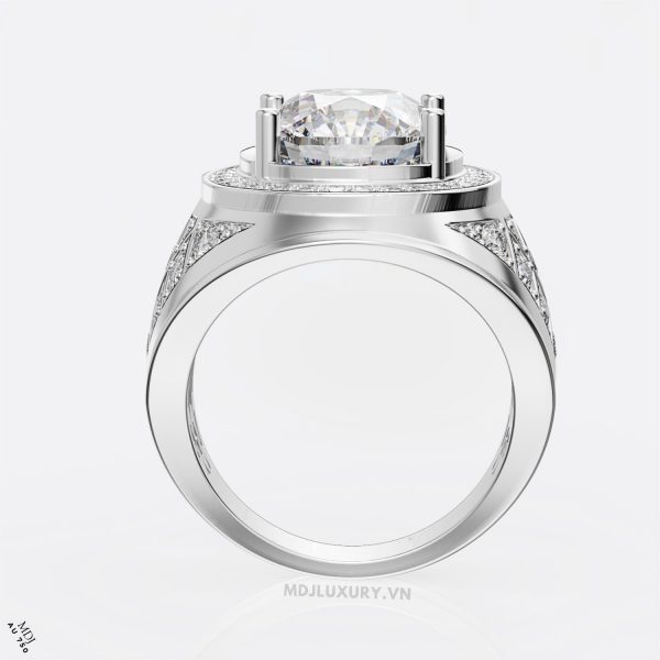 Nhẫn Nam Vàng Trắng 18K – Nhẫn Nam Đẹp – NN238