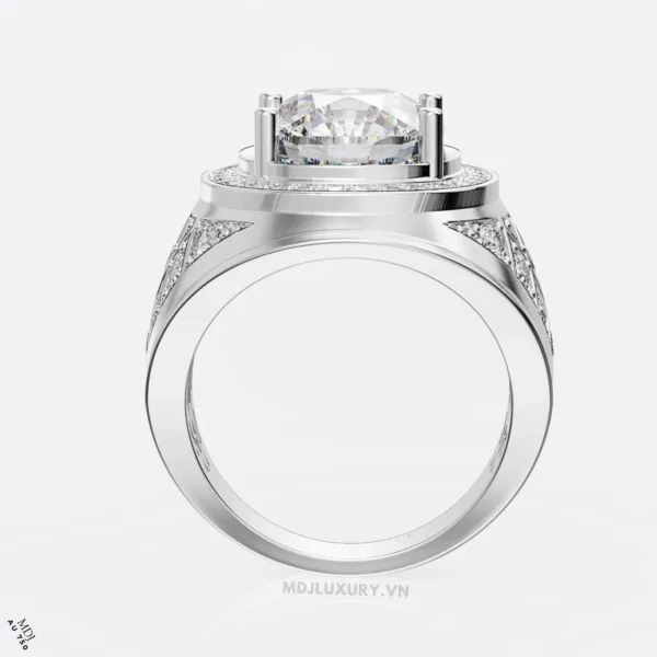 Nhẫn Nam Vàng Trắng 18K – Nhẫn Nam Đẹp – NN238